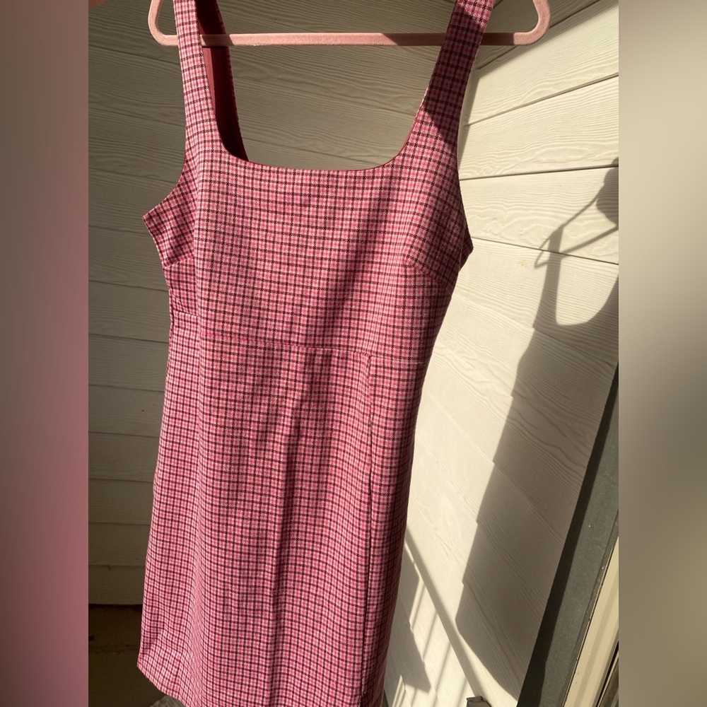Forever 21 Rose Plaid Midi Dress